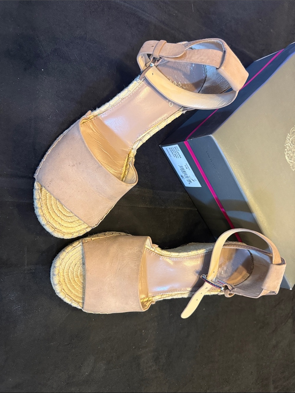 Women’s Neutral Suede Espadrille Sandals with Ankle Strap